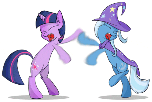 Смайлики... 1360346583457__twilight-sparkle_the-great-and-powerful-trixie_animated_artist-subjectnumber2394_epic-fight