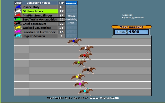 Онлайн игра про лошадей Ставки на тотализаторе