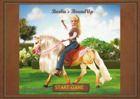 Барби на лошади. Онлайн игра про лошадей.