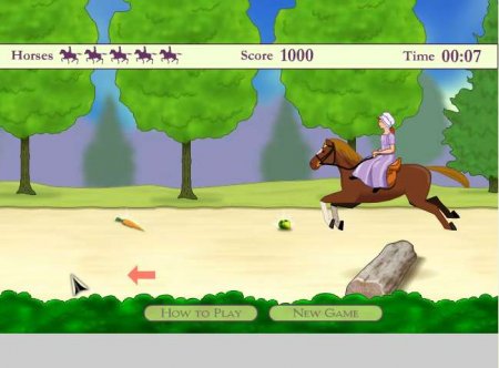 Поездка Пенни. Онлайн игра про лошадей.