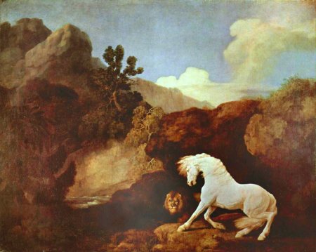 Лев и белая лошадь