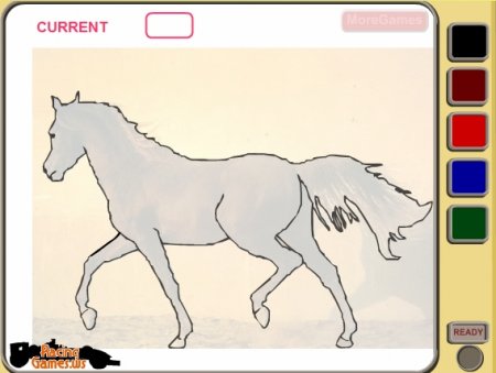 Рисуем лошадь. Онлайн игра про лошадей