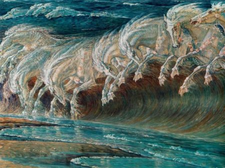 Рисунок мифических лошадей - Терсанов