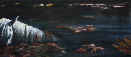 Рисунок мифической лошади - Келпи (Kelpie)