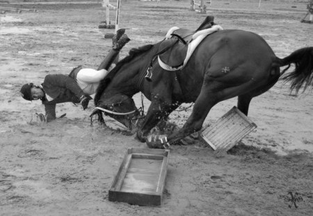 Фото падения с лошади