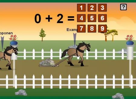 Математические скачки. Онлайн игра про лошадей