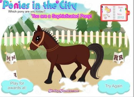 Какая пони ты сегодня? Онлайн игра про лошадей