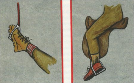 Неправильное положение ноги в стремени