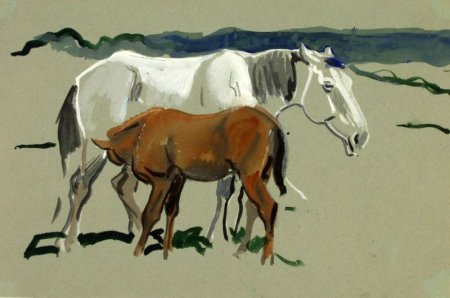 Кобыла с жеребёнком