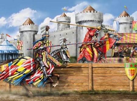 Изображения парного поединка в средние века