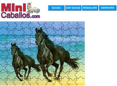 Мозаика скачущие лошади. Онлайн игра про лошадей