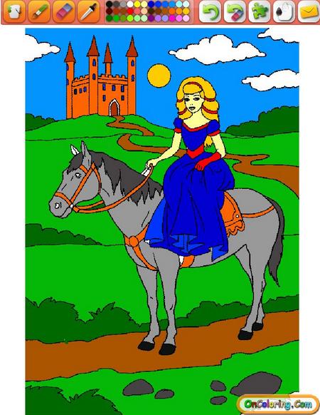Принцесса на коне. Онлайн игра про лошадей