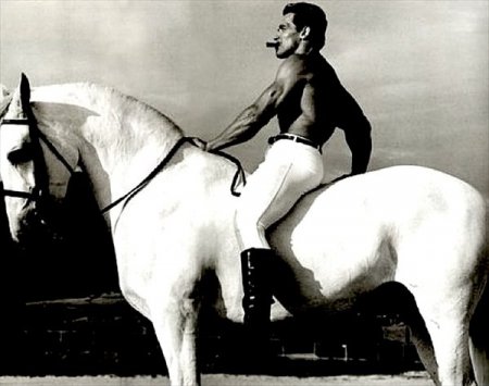 Арнольд Шварценеггер на белом коне