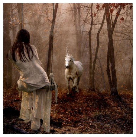 Единорог и девушка