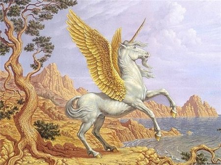 Крылатый единорог