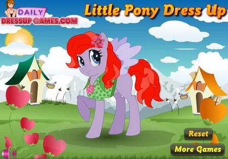 Одевалка маленькие пони. Онлайн игра про лошадей