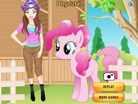 Роззи и ее пони. Онлайн игра про лошадей