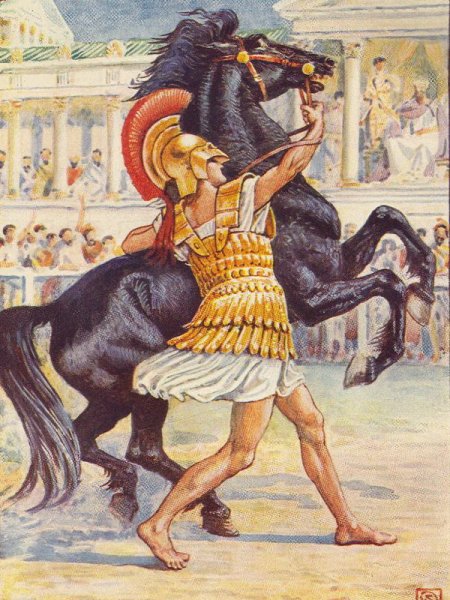 Обучение лошади в древности