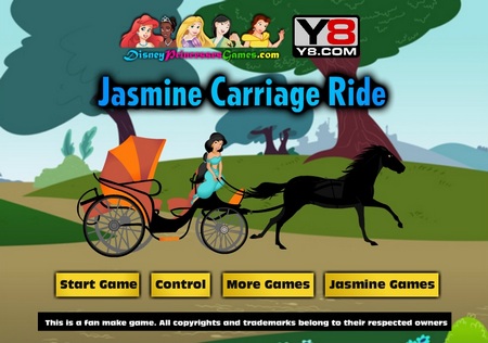 Поездка Жасмин. Онлайн игра про лошадей.