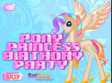 День рождения пони принцессы. Онлайн игра про лошадей