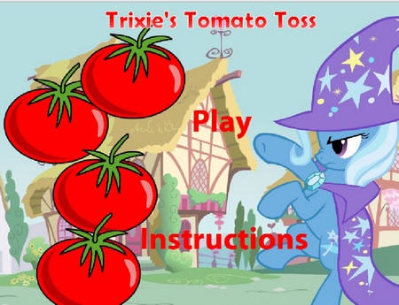 Трикси и помидоры. Онлайн игра про лошадей
