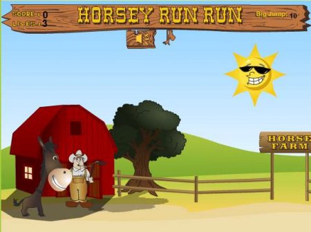Беги, беги, Хорси! Онлайн игра про лошадей.