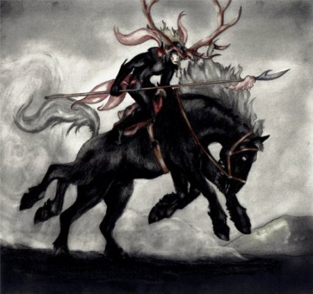 Изображение Слейпнира и Одина